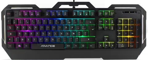 Photo de Clavier Gamer Advance semi-mécanique GTA 250 RGB (Noir)