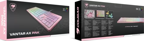 Photo de Clavier Gamer Cougar Vantar AX RGB (Rose)