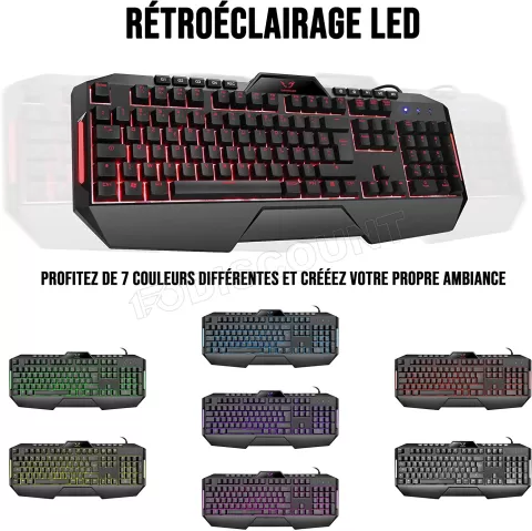 Photo de Clavier Gamer filaire We Gamium V2 RGB (Noir)