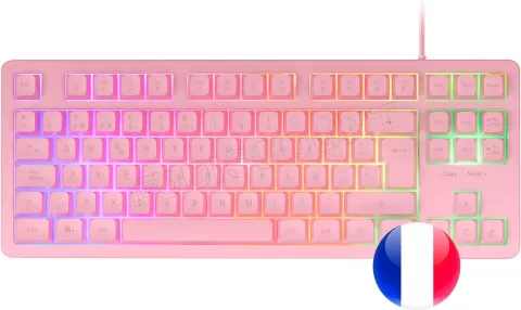 Photo de Clavier Gamer Mars Gaming MK023 RGB (Rose)