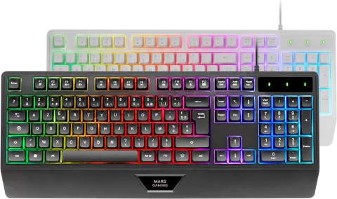 Photo de Clavier Gamer Mars Gaming MK124 RGB (Noir)