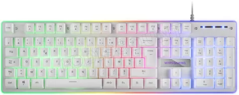 Photo de Clavier Gamer Mars Gaming MK220 RGB (Blanc)