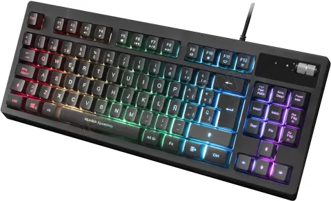 Photo de Clavier Gamer Mars Gaming MKAX RGB (Noir/Blanc)