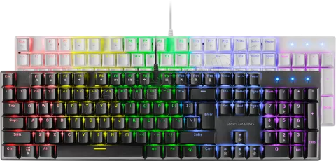 Photo de Clavier Gamer mécanique (Blue Switch) Mars Gaming MK422 RGB (Noir)