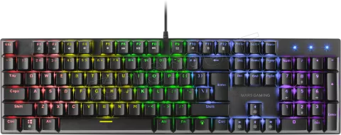 Photo de Clavier Gamer mécanique (Blue Switch) Mars Gaming MK422 RGB (Noir)