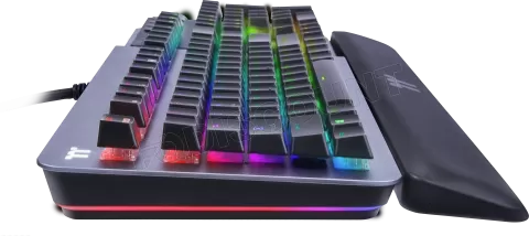 Photo de Clavier Gamer mécanique (Cherry MX Silver) Thermaltake Argent K5 RGB (Argent)