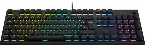 Photo de Clavier Gamer mécanique (Cherry MX Speed) Corsair K60 Pro Low Profile RGB (Noir)