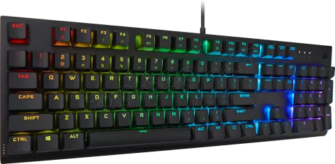 Photo de Clavier Gamer mécanique (Cherry MX Speed) Corsair K60 Pro Low Profile RGB (Noir)