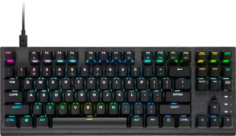 Photo de Clavier Gamer mécanique (Corsair OPX) Corsair K60 Pro TKL RGB (Noir)