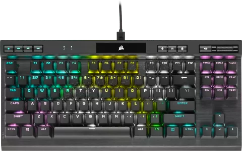 Photo de Clavier Gamer mécanique (Corsair OPX) Corsair K70 TKL Champions RGB (Noir)