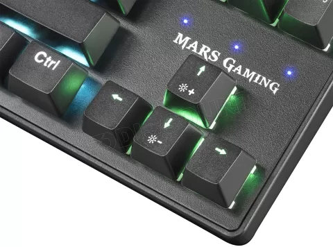 Photo de Clavier Gamer mécanique (Outemu Blue Switch) Mars Gaming MKXTKL RGB (Noir)