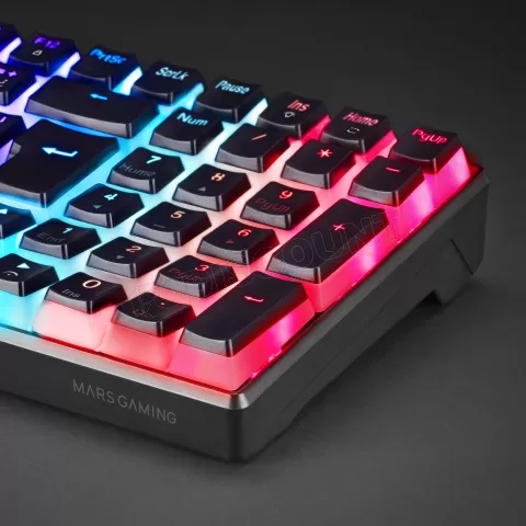 Photo de Clavier Gamer mécanique (Outemu Brown Switch) Mars Gaming MKUltra RGB (Noir)