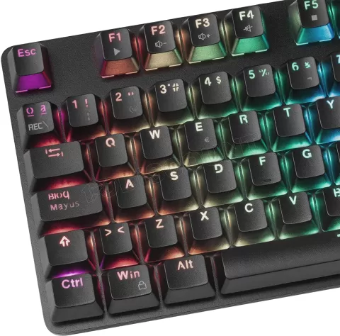 Photo de Clavier Gamer mécanique (Outemu Red Switch) Mars Gaming MK5 RGB (Noir)