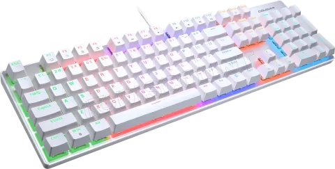 Photo de Clavier Gamer mécanique (Red Switch) Cougar Ultimus Ex RGB (Blanc)