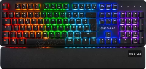 Photo de Clavier Gamer mécanique (Silent Red Switch) The G-Lab Keyz Rubidium RGB (Noir)