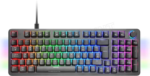 Photo de Clavier Gamer mécanique (Yellow Switch) Mars Gaming MKPro RGB (Noir)