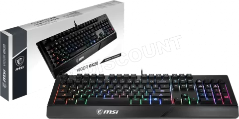 Photo de Clavier Gamer MSI Vigor GK20 RGB (Noir)