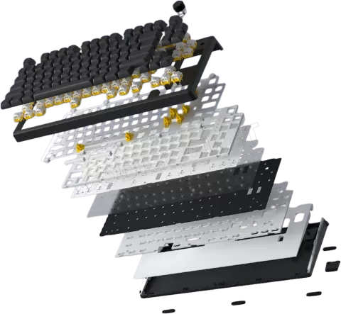 Photo de Clavier Gamer sans fil magnétique (Hator Aurum Linear) Hator Skyfall 80 Mag Ultima 8K TKL RGB (Noir)