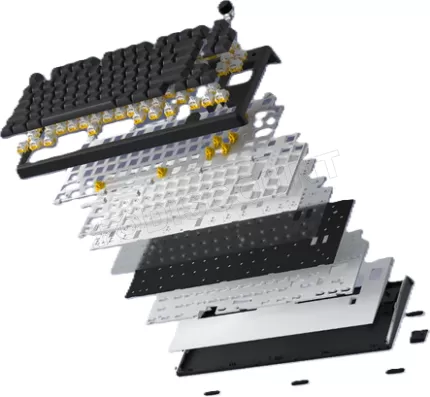 Photo de Clavier Gamer sans fil magnétique (Hator Aurum Linear) Hator Skyfall 80 Pro TKL RGB (Noir)