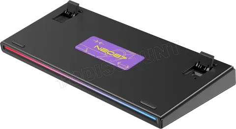 Photo de Clavier Gamer sans fil mécanique (BSON Lavender) 1stPlayer Neo87 RGB (Noir/violet)