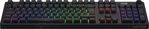 Photo de Clavier Gamer sans fil mécanique (Hator Aurum Linear) Hator Skyfall 100 Pro RGB (Noir)