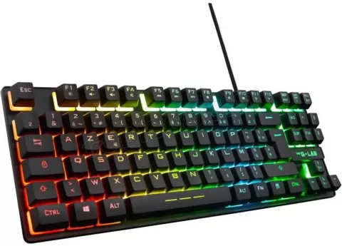 Photo de Clavier Gamer The G-Lab Keyz Caesium TKL RGB (Noir)