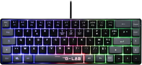 Photo de Clavier Gamer The G-Lab Keyz Hydrogen BKG RGB (Noir)