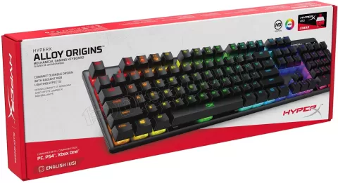 Photo de Clavier sans fil Gamer mécanique (HyperX Red) HyperX Alloy Origins RGB (Noir)