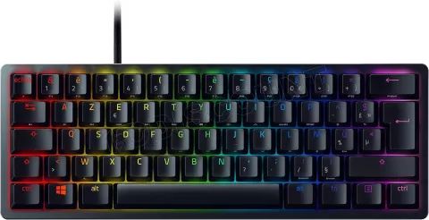 Photo de Clavier sans fil Gamer mécanique (Razer Green) Razer BlackWidow V3 Mini HyperSpeed RGB (Noir)