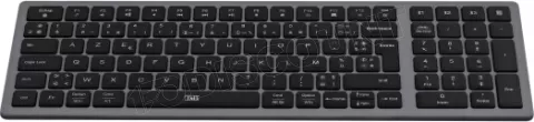 Photo de Clavier sans fil rechargeable Bluetooth T'nB Slim (Gris)