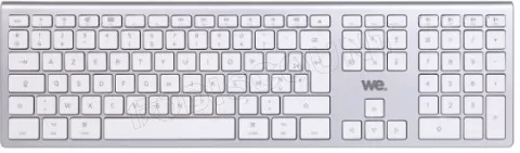 Photo de Clavier sans fil Rechargeable Bluetooth We pour Appe Mac (Argent)