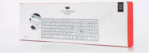 Photo de Clavier sans fil Rechargeable Bluetooth We pour Appe Mac (Argent)