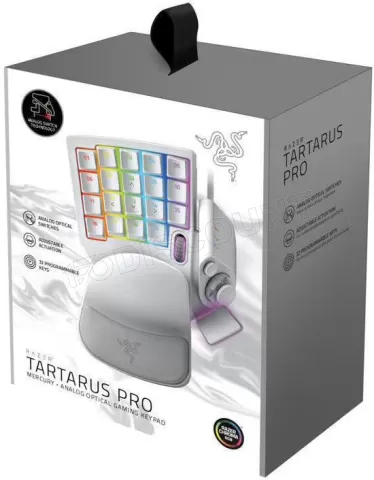 Photo de Clavier/PadGamer Razer Tartarus Pro (Blanc)
