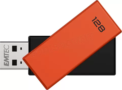 Photo de Clé USB 2.0 Emtec C350 Brick 2.0 - 128Go (Orange)