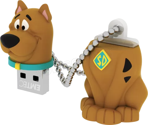 Photo de Clé USB 2.0 Emtec HB106 Hanna Barbera Scooby-Doo - 16Go (Marron)