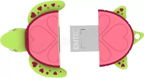 Photo de Clé USB 2.0 Emtec M335 Lady Turtle - 16Go (Vert)