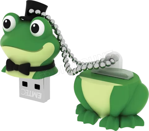 Photo de Clé USB 2.0 Emtec M339 Crooner Frog - 16Go (Vert)