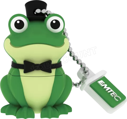 Photo de Clé USB 2.0 Emtec M339 Crooner Frog - 16Go (Vert)