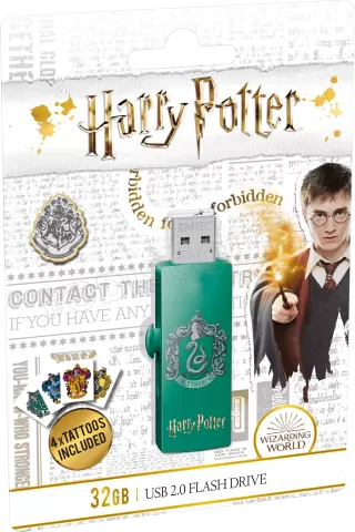 Photo de Clé USB 2.0 Emtec M730 Harry Potter Serpentard - 32Go (Vert)