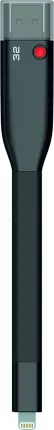 Photo de Clé USB 3.0 Emtec Dual Lightning iCobra2 T500 - 32Go (Noir)