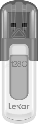 Photo de Clé USB 3.0 Lexar JumpDrive V100 - 128Go (Gris)