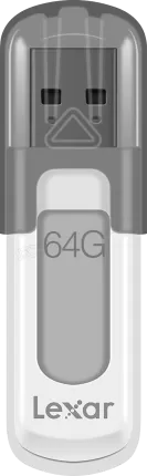 Photo de Clé USB 3.0 Lexar JumpDrive V100 - 64Go (Gris)