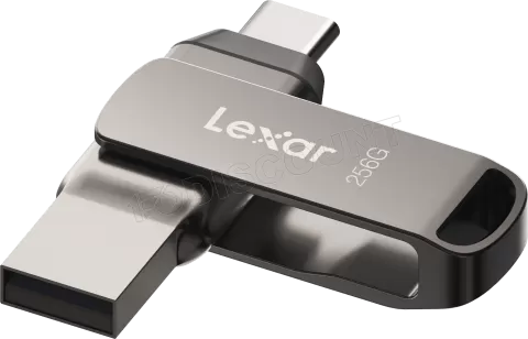 Photo de Clé USB 3.1 Lexar JumpDrive D400 - 256Go (Gris)