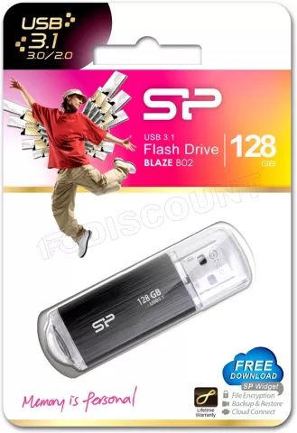 Photo de Clé USB 3.1 Silicon Power Blaze B02 - 128Go (Noir)