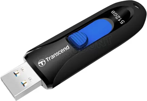 Photo de Clé USB 3.1 Transcend JetFlash 790 - 512Go (Noir/Bleu)