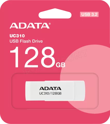 Photo de Clé USB 3.2 Adata UC310 - 128Go (Blanc)