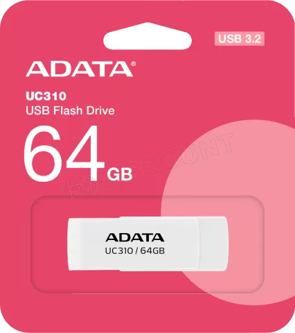 Photo de Clé USB 3.2 Adata UC310 - 64Go (Blanc)