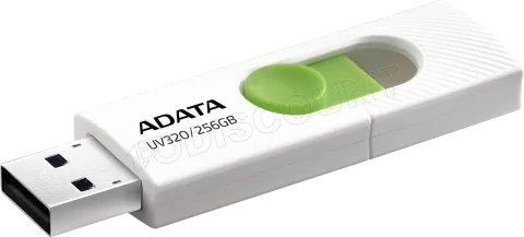 Photo de Clé USB 3.2 Adata UV320 - 256Go (Blanc/Vert)