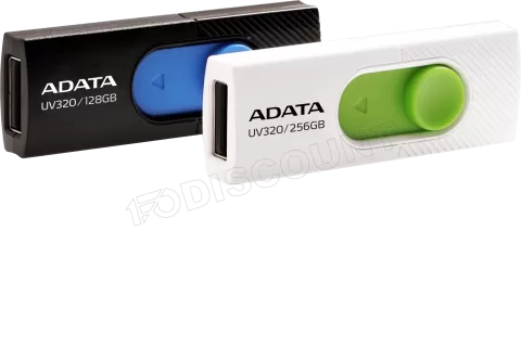 Photo de Clé USB 3.2 Adata UV320 - 256Go (Blanc/Vert)