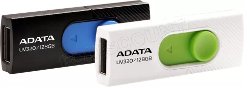 Photo de Clé USB 3.2 Adata UV320 - 32Go (Noir/Bleu)